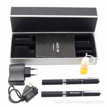 Mini eGo-W E-cigarettes, Round Head/Flat End with 350mAh Battery Capacity